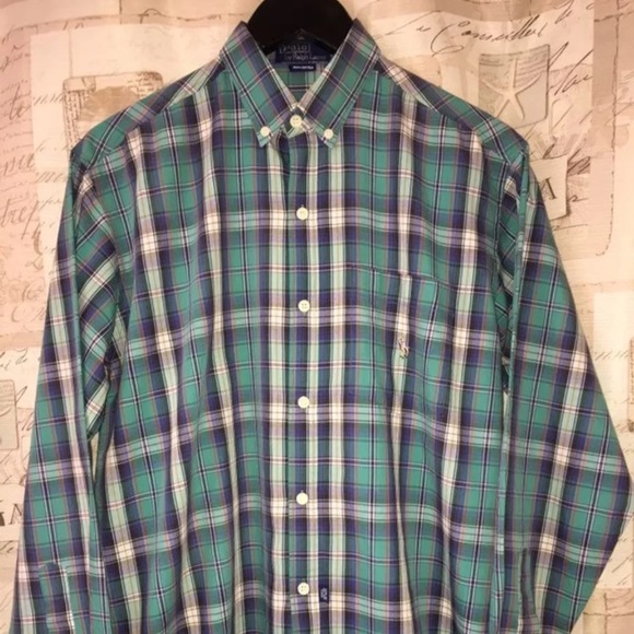 Vintage ralph lauren shirt mens Clearance